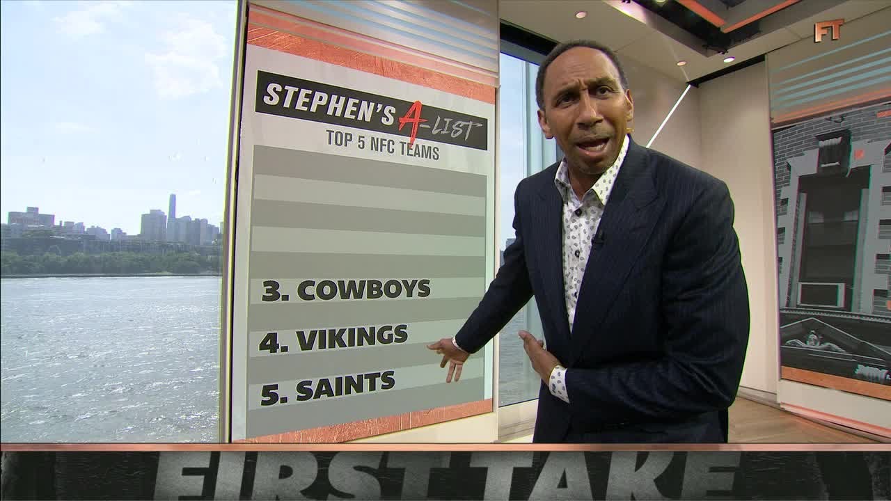 First Take on X: As of today, @stephenasmith's top 5 teams in the