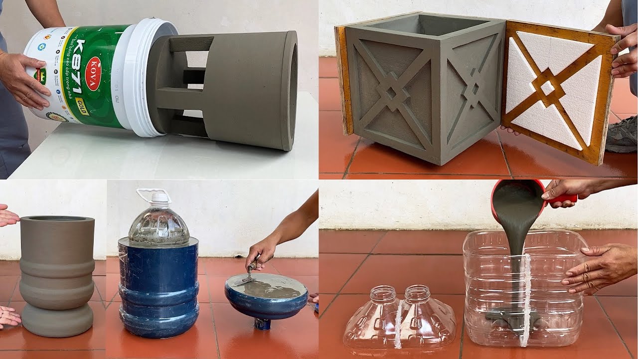 Outstanding Creative Ideas For Cement Plant Pots / DIY Make Gifts For Your Family