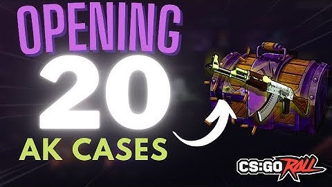 OPENING 20 AK CASES PAID HUGE?!
