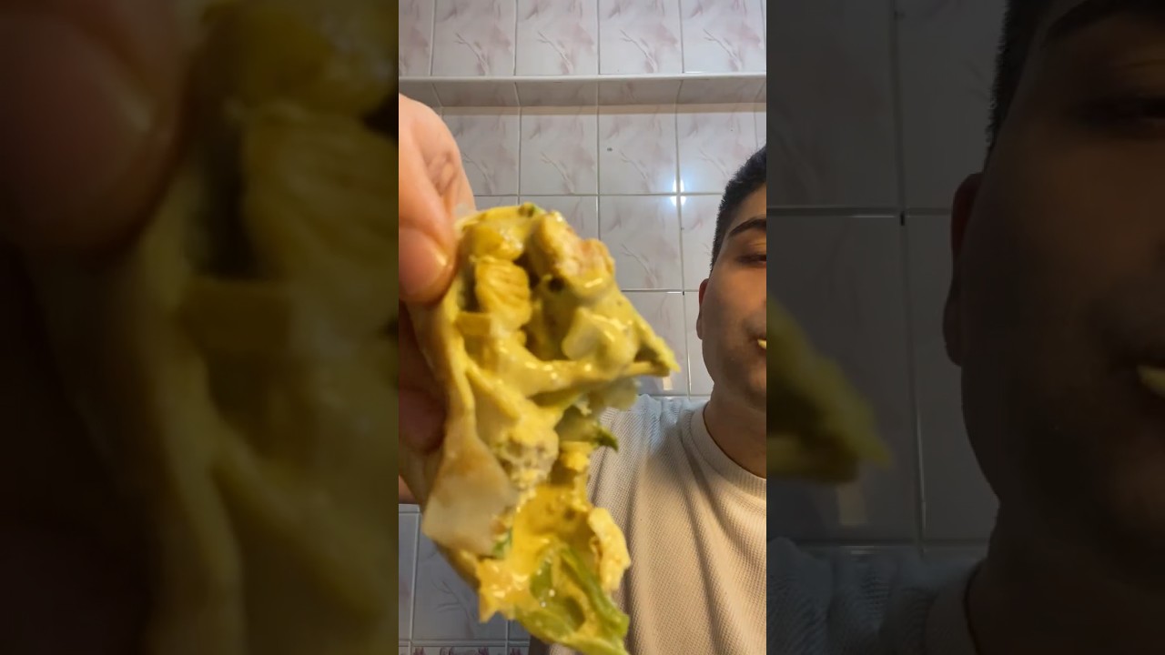 Köri soslu tavuk wrap 😍 sizce nasıl olmuş ? #yemek  #yemektarifleri #miraçözçelik #keşfet #fyp