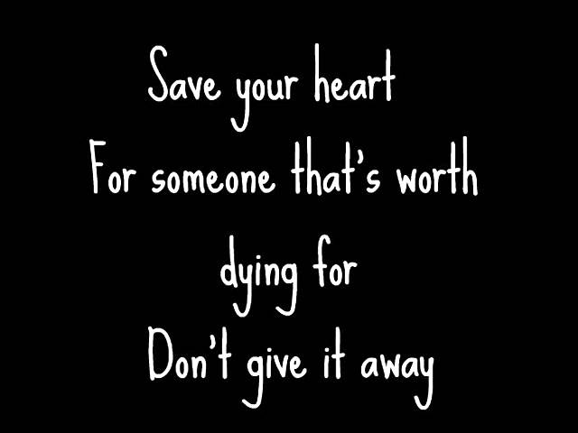 Save Your Heart - Mayday Parade (Lyrics)