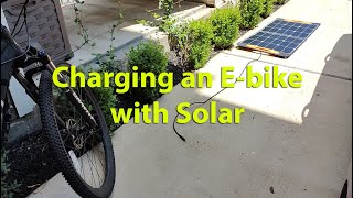 Charging an Ebike with Solar!