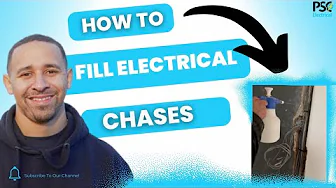 How to fill electrical chases!!