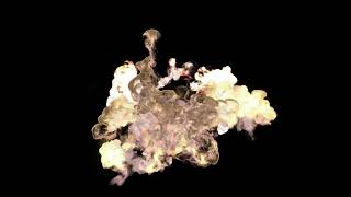 Big Explosion Loop On Black Background 4K Rfv - No Copyright