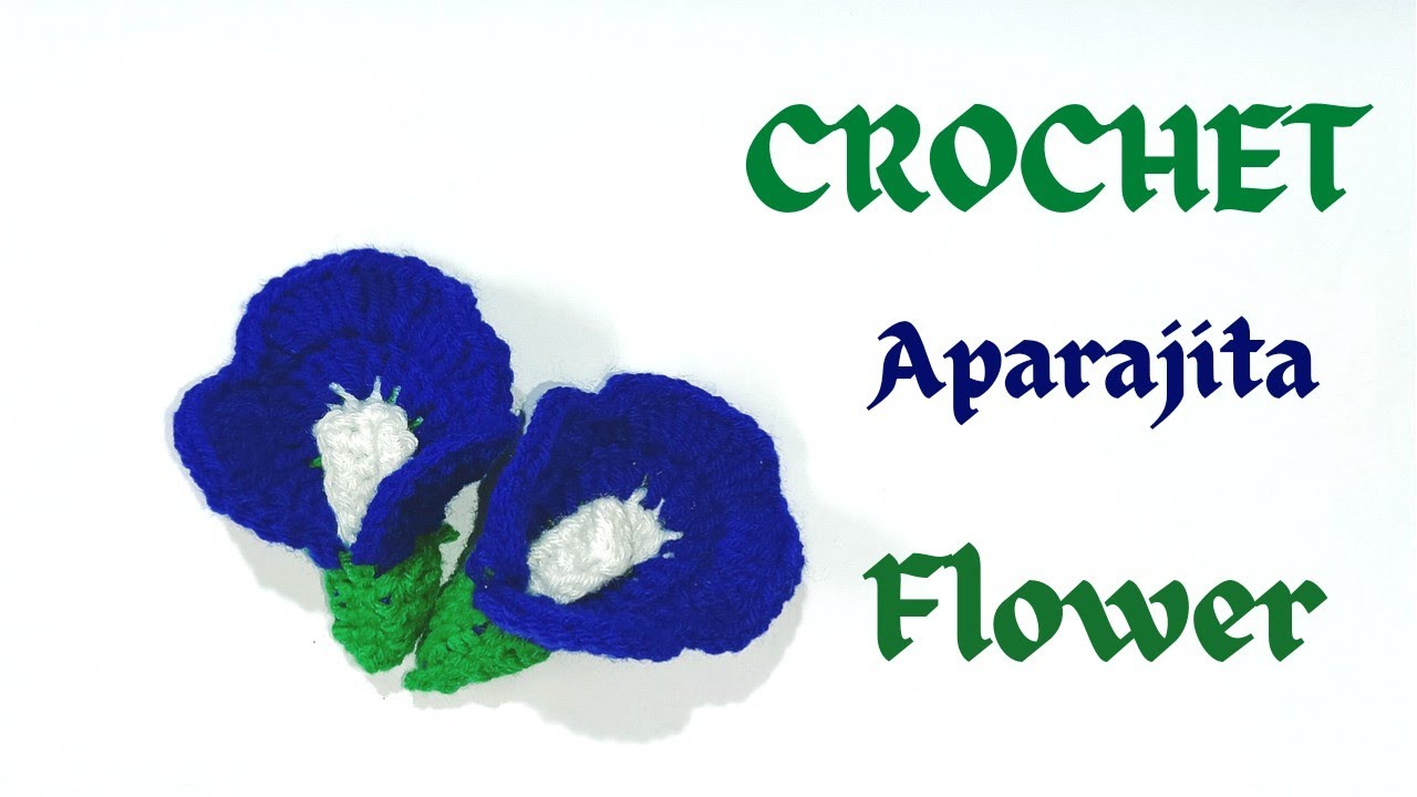 How to Crochet Aparajita Flower/Amigurumi Flower/Crochet for Beginners/Pattern Free/Indu's Creation