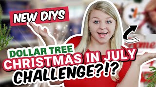 DOLLAR TREE DIY CHRISTMAS CHALLENGE!?! | Christmas In July 2023 | NEW DIYS | Krafts by Katelyn