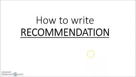 How to write Recommendation for Quantitative Research Paper | SHS