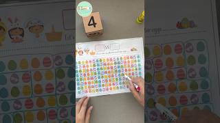 Spring Easter Counting Game with DIY Dice for Kids (Early Numeracy Skill, Preschool Math Activity)