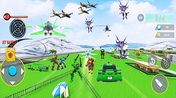 Army Bus Robot transport - Bus,plane,Robot Car Game #5 Android Game Play