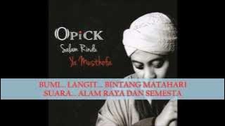 Opick - Salam Rindu Ya Musthofa (Lyric Video) HD