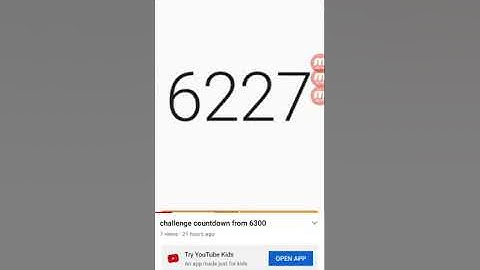 challenge countdown from 6400