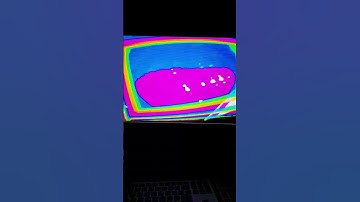 Video Feedback Rainbkw glitch #glitchart #videoart #psychedelic