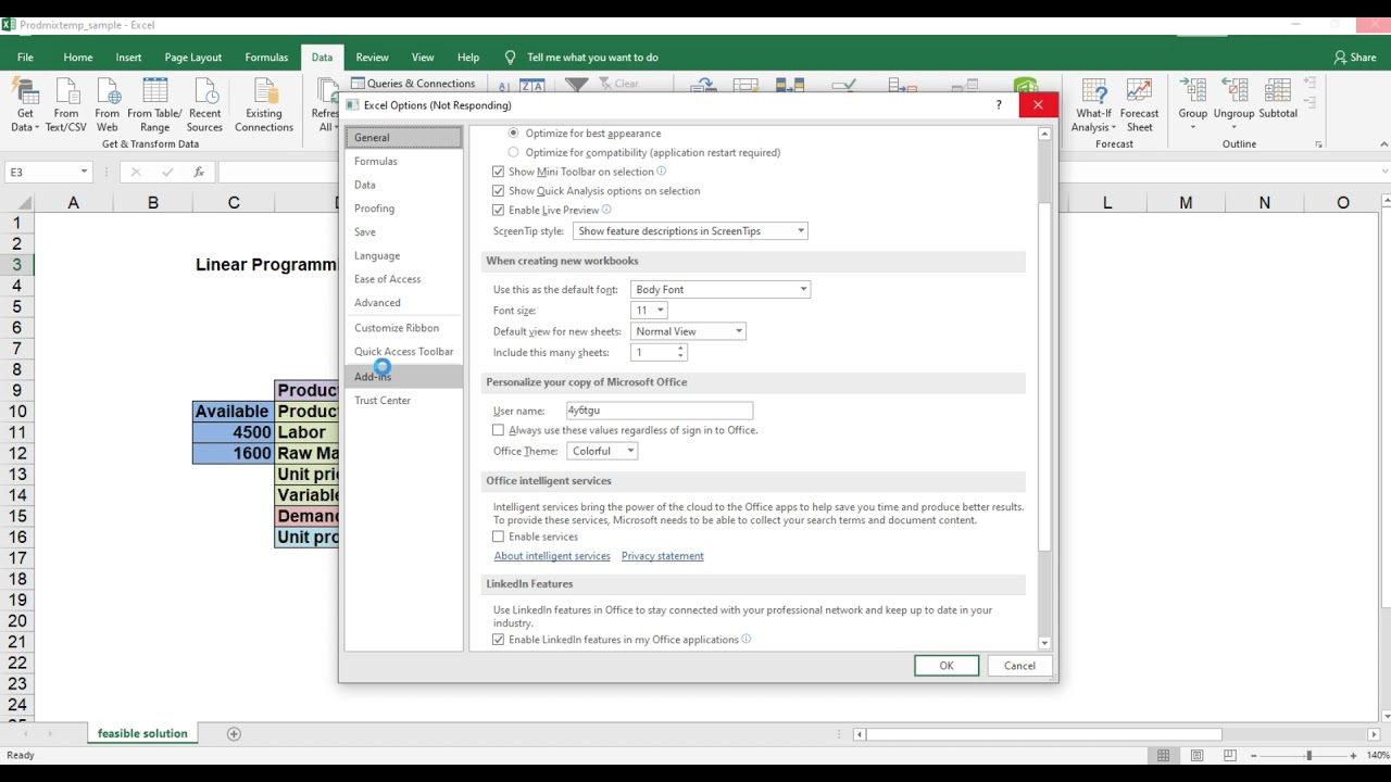 how to activate solver in excel 2016 on mac