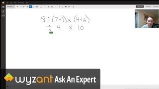 We answer a 4 step order operations question.