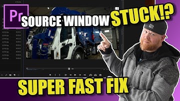 How to Fix / Reset Source Window in Adobe Premiere Pro
