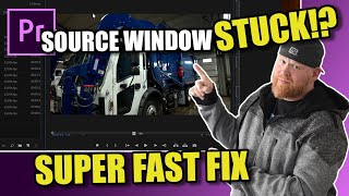 How to Fix / Reset Source Window in Adobe Premiere Pro
