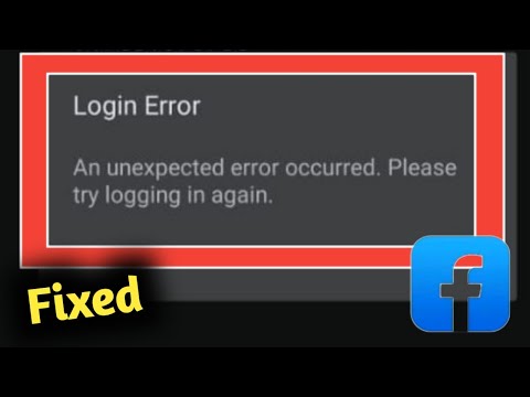 Fix Facebook Login Error An Unexpected Error Occurred in Samsung Phone Problem Solved