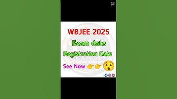 WBJEE 2025//Exam date//Registration Date//update#wbjee#wbjee_maths#registration#examdate