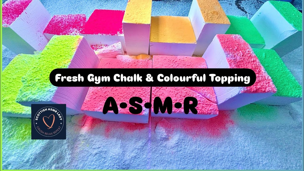 Fresh Gym Chalk Crush ASMR | Vibrant Pigment Powder - YouTube