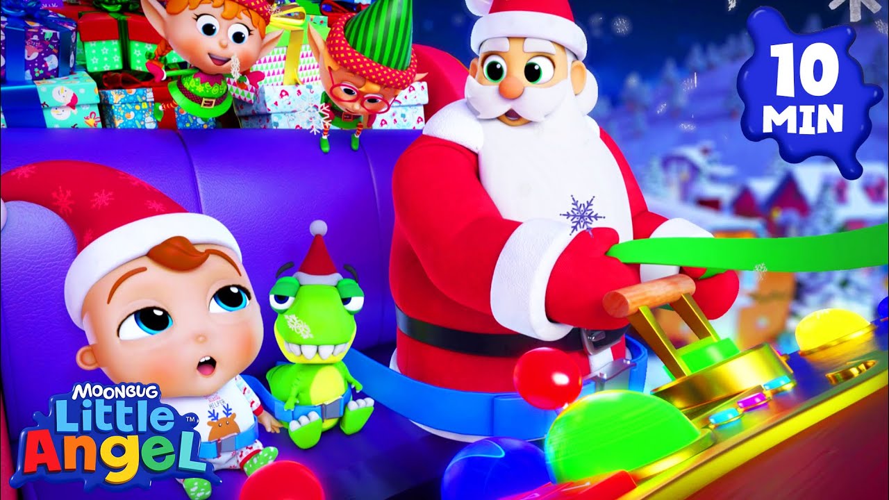 Jingle Bells | 10 MIN LOOP | Little Angel | Kids Songs and Nursery