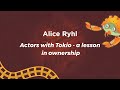 Keynote  actors with tokio  a lesson in ownership  alice ryhl