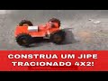 Como fazer um JIPE 4x2 que anda sozinho em qualquer TERRENO! (invenções simples e legais 20)