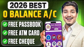 Best Zero Balance Bank Account | Zero Balance Bank Account Opening Online -0 Balance Account Opening
