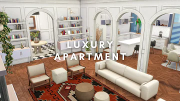LUXURY FAMILY APARTMENT | No CC | The Sims 4 Stop Motion Build