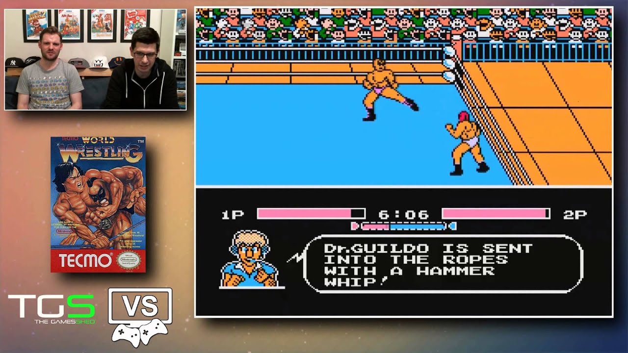 Tecmo World Wrestling - NES (Mark Vs Jamie)