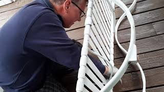 Vinyl lounge chair strap replacement