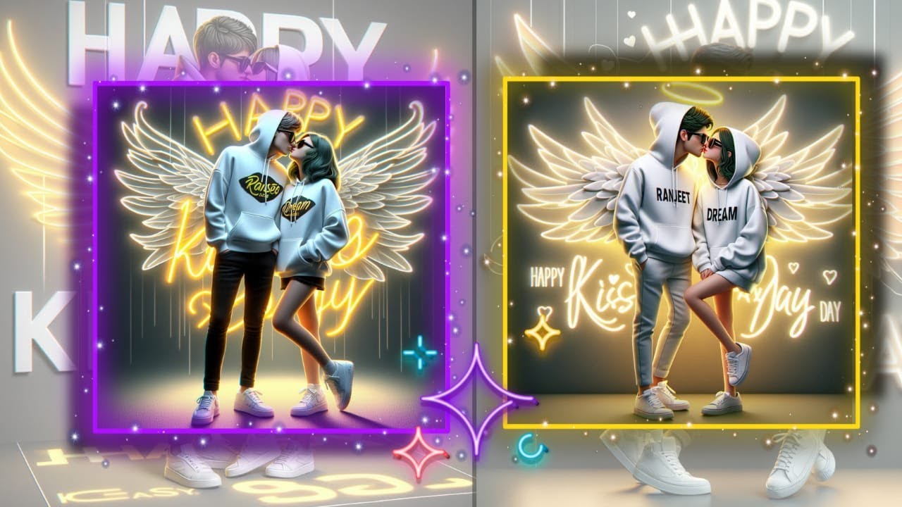 Kiss Day Name Ai Photo Editing Prompt 2024 || Unlimited Ai Prompt Free || 