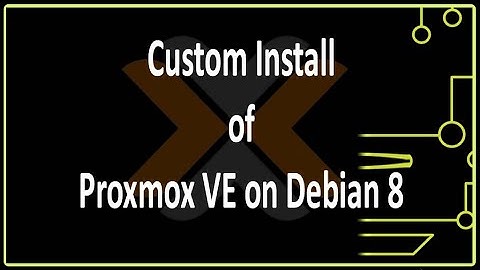 Custom Install of Proxmox VE 4.2 on Debian Jessie