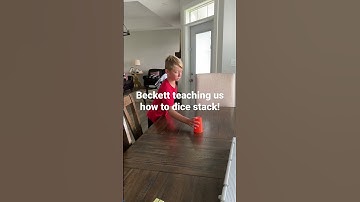 Beckett teaching us how to dice stack!