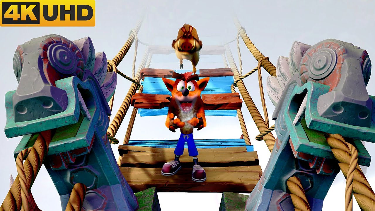 Crash Bandicoot 1 N. Sane Trilogy (Road To Nowhere) [4K 60FPS]. YouTube