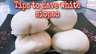 The secret of whiter siopao | tips to have white siopao | siopao recipe screenshot 5