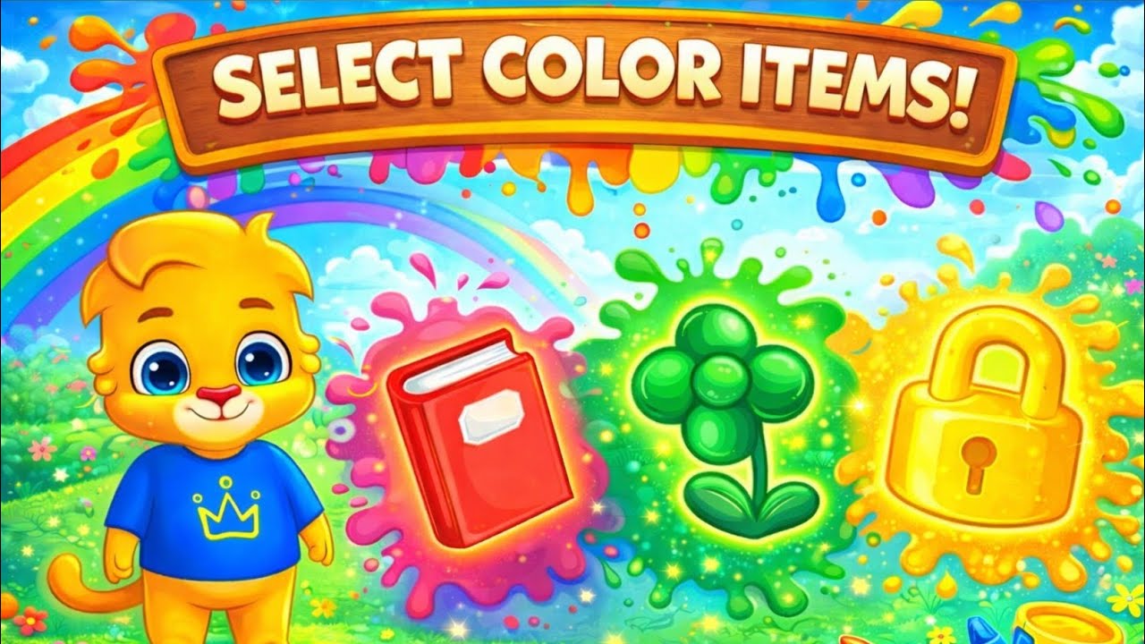 Select the Right Color 🟥🟦 | Kids Learning Game