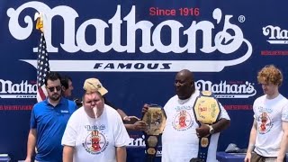Fatty Gets Sick at Nathan’s Lemonade Chug World Record - ‘Badlands’ Booker • Coney Island 2024!