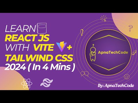 Vite + React JS + Tailwind CSS  2024 #reactjs #vite #coding #frontend #react #trending #latest