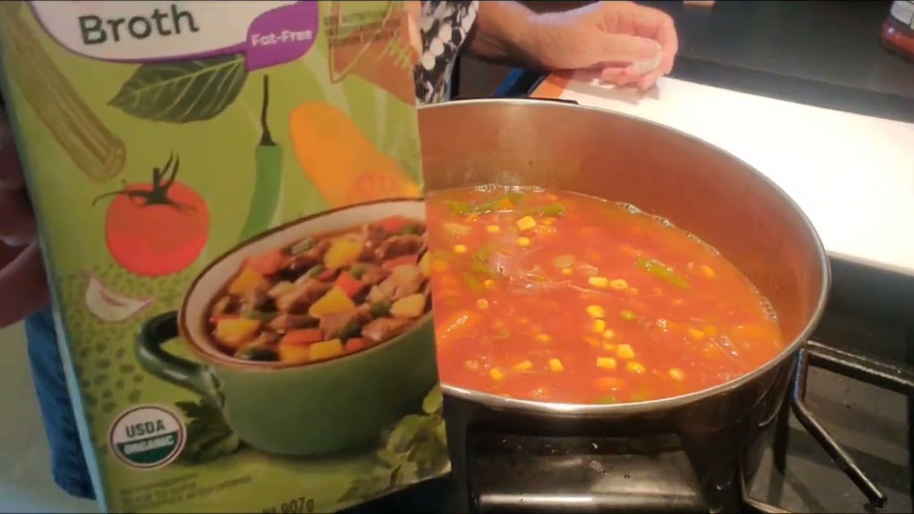 Homemade Vegetable Beef Soup  With Left Over Pot Roast