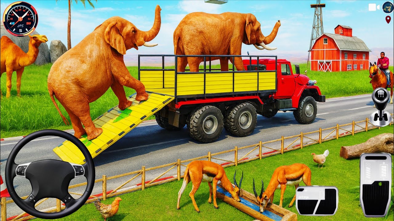 Animal Transport Truck Driving 3d 2025 - Animal Loading Truck Cargo Simulator - Android Gameplay 