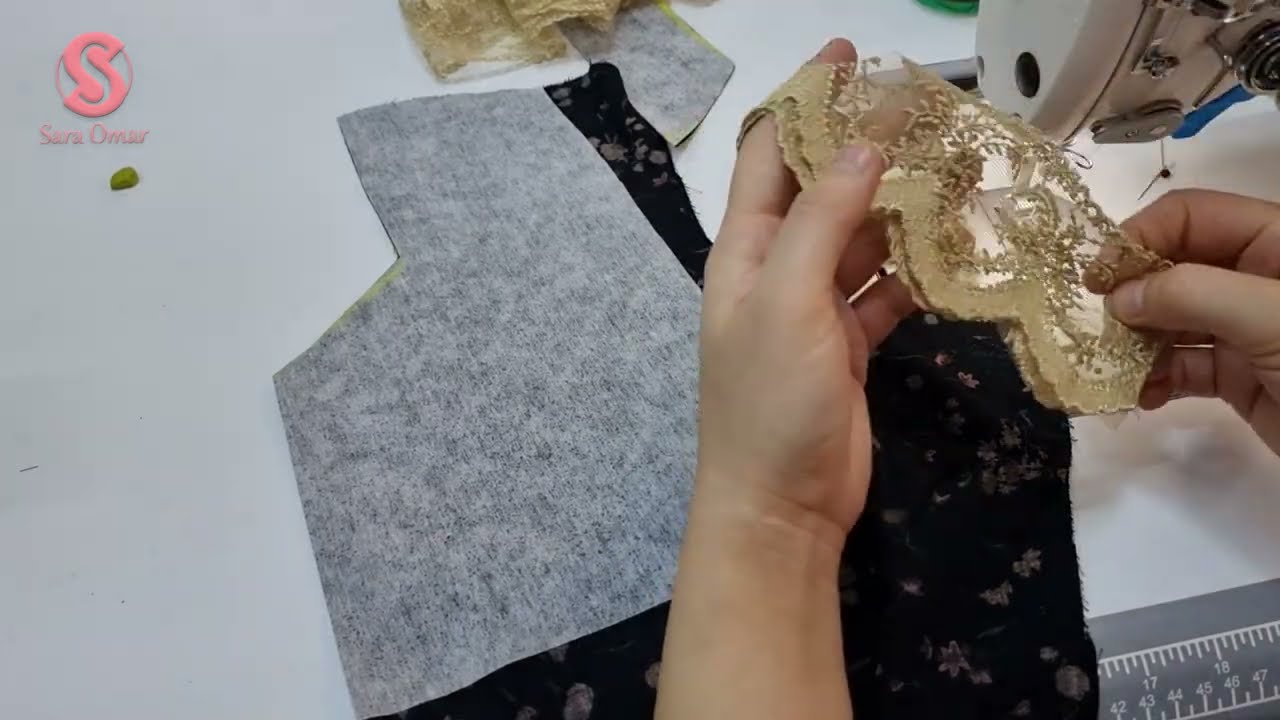 تصميم راقي مع دانتيل/مقاس M