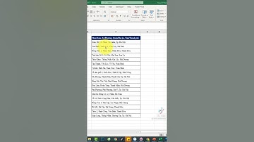 Cách tách địa chỉ trên excel