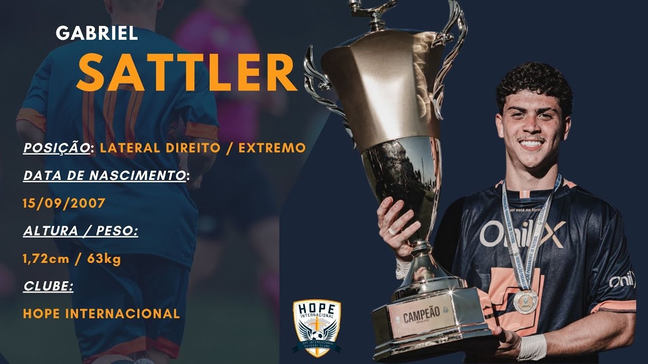 Gabriel Satler - Right Back / LD - 2007 - HOPE Internacional