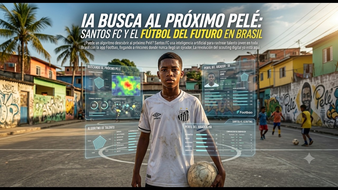 IA busca al próximo Pelé: Santos FC y el fútbol del futuro en Brasil