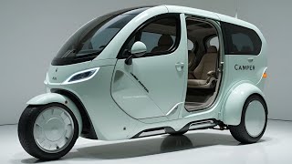 2025 Электрический Трицикл-Кемпер — Компактный Дом на Колёсах Будущего