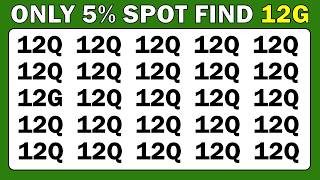 Quick Eyes test 👀 | Find the Odd One Out - Number and Letter test.
