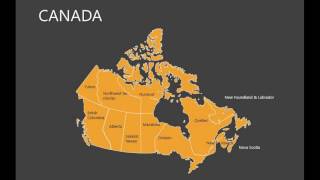 Canada PowerPoint Maps Template