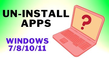 How to Uninstall Apps In Windows 7/8/10/11 Operating System [in Kannada]
