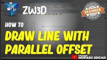 ZW3D How To Draw Line With Parallel Offset