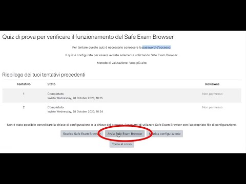 Tutorial per l&#39;uso del Safe Exam Browser (SEB)